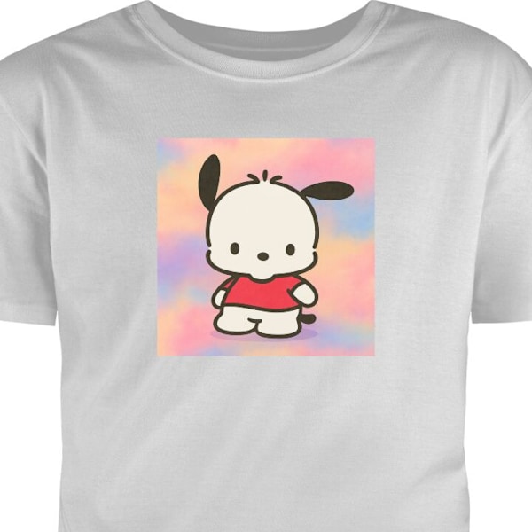 Børne T-shirt | Behagelig T-shirt til Børn Kawaii Sanrio Poc grå 5-6 År