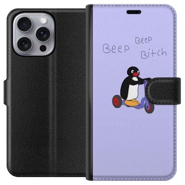 Apple iPhone 16 Pro Max Tegnebogsetui Pingu Beep Beep