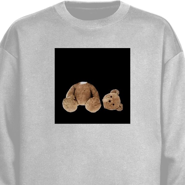 Sweatshirt til Voksne | Klassisk Collegebluse Teddy DØD grå XL