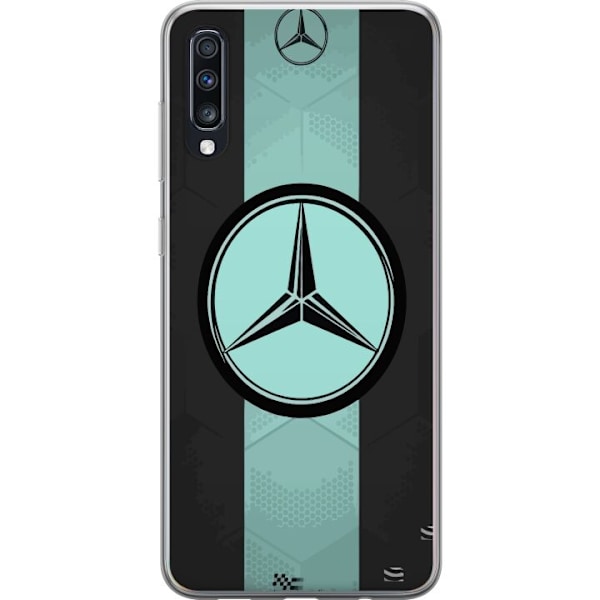 Samsung Galaxy A70 Läpinäkyvä kuori Mercedes