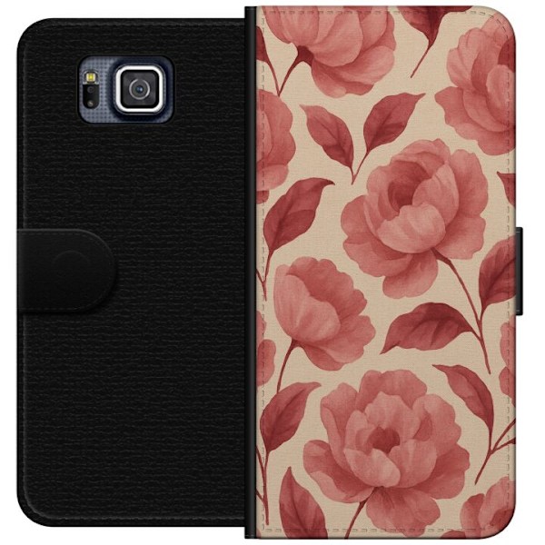 Samsung Galaxy Alpha Lompakkokotelo Ruusun Kukinta