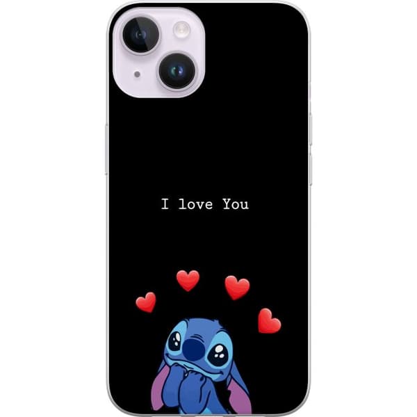 Kompatibelt Mobildeksel til Apple iPhone 14 Stitch Kjærlighet