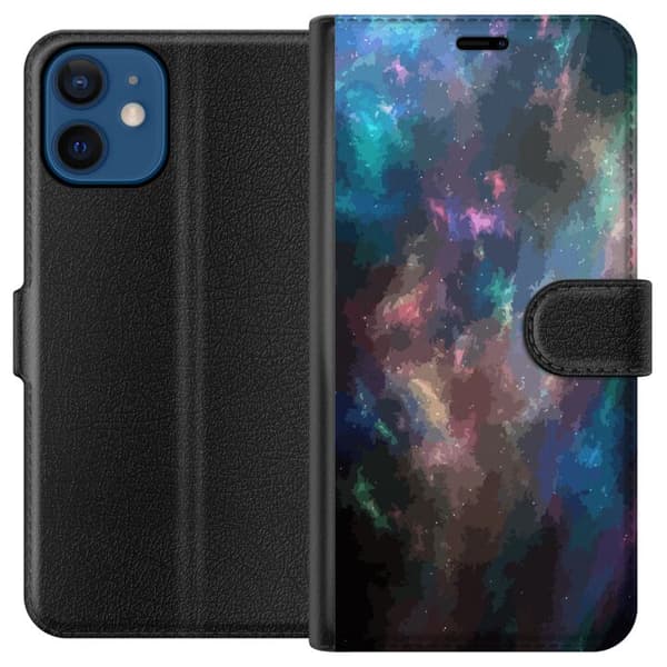 Kompatibelt Plånboksfodral till Apple iPhone 12 mini Galaxy Marmor