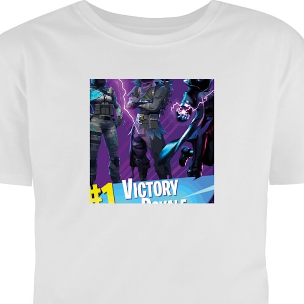 T-shirt för Vuxen | Klassisk Vuxen-T-shirt Fortnite vit XXL