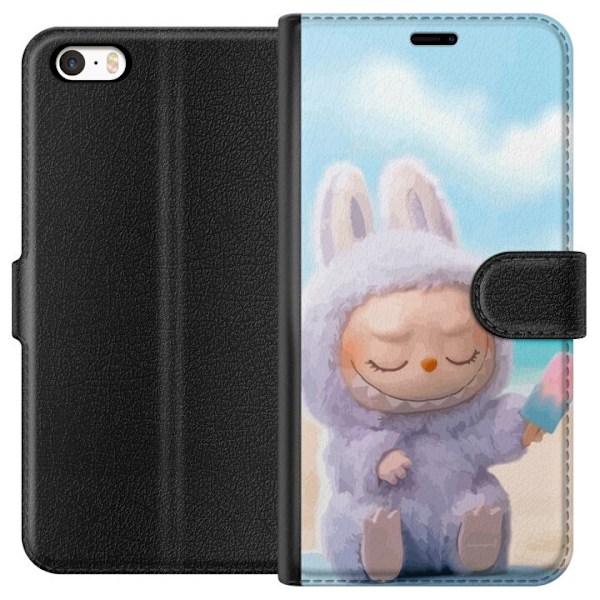Apple iPhone SE (2016) Lompakkokotelo Labubu Vaaleanpunainen T