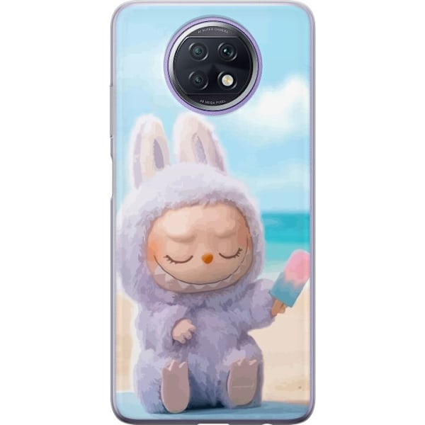 Xiaomi Redmi Note 9T Läpinäkyvä kuori Labubu Vaaleanpunaine