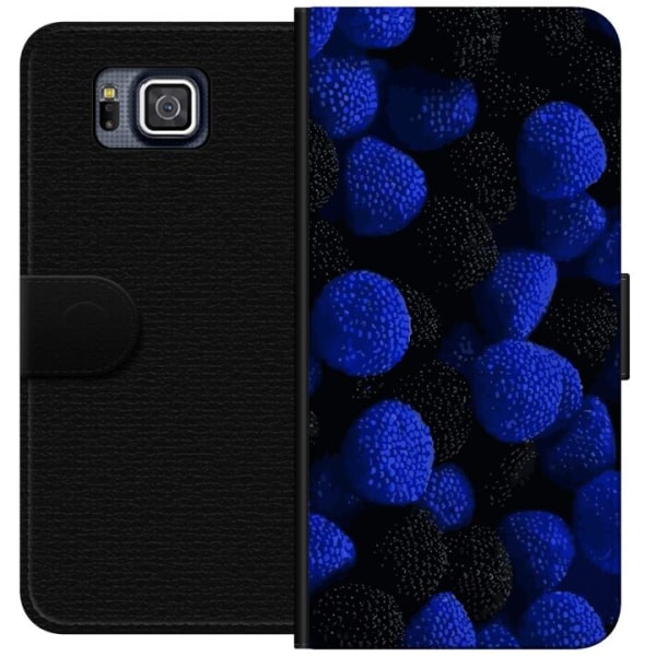 Samsung Galaxy Alpha Lompakkokotelo Sinisitä karkkipaloja