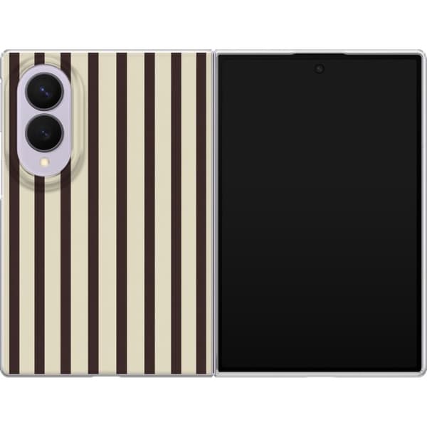 Kompatibelt Mobildeksel til Samsung Galaxy Z Fold8 Brune mokkastriper brun