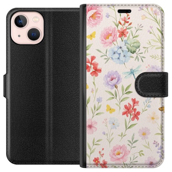 Apple iPhone 13 mini Plånboksfodral Blommor