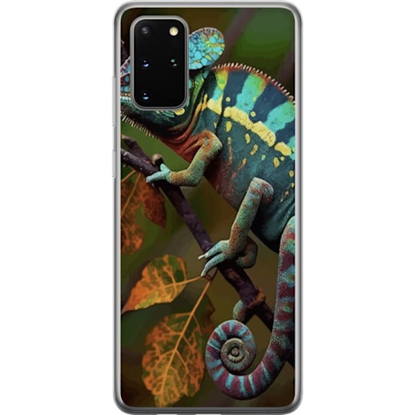 Samsung Galaxy S20+ Läpinäkyvä kuori Lisko Graafinen Streetwear Suunnittelu Eläinmalli Moderni Kaupunkityyli Suosittu Motiivi Luova Taide Trendi