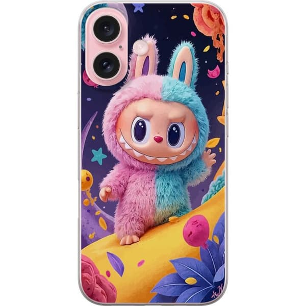 Kompatibelt Mobildeksel til Apple iPhone 16 Samleobjekt monsterkanin med hettegenser utgave