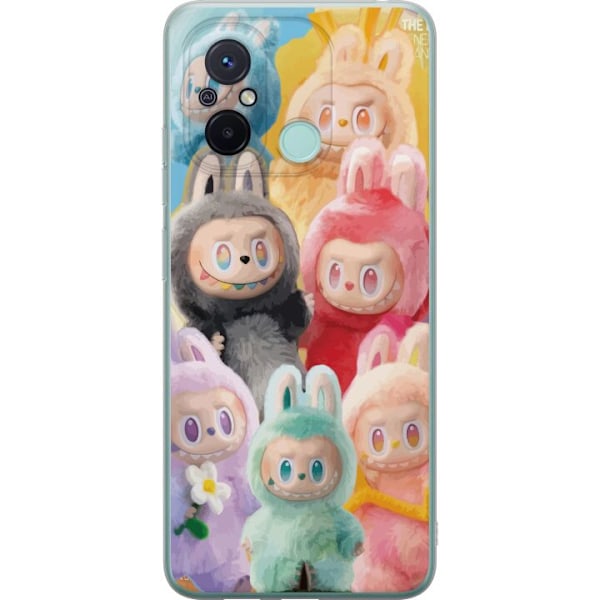 Xiaomi Redmi 12C Genomskinligt Skal Labubu Sketch Style – Handritat monster i tusch