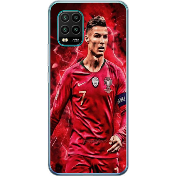 Xiaomi Mi 10 Lite 5G Genomskinligt Skal Ronaldo Skills – CR7 Design för Äkta Supporters