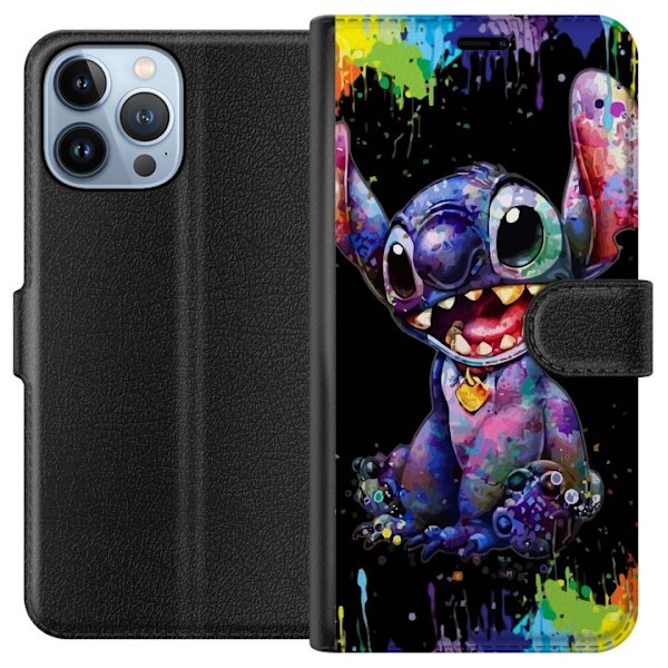 Apple iPhone 13 Pro Max Lompakkokotelo Lilo ja Stitch