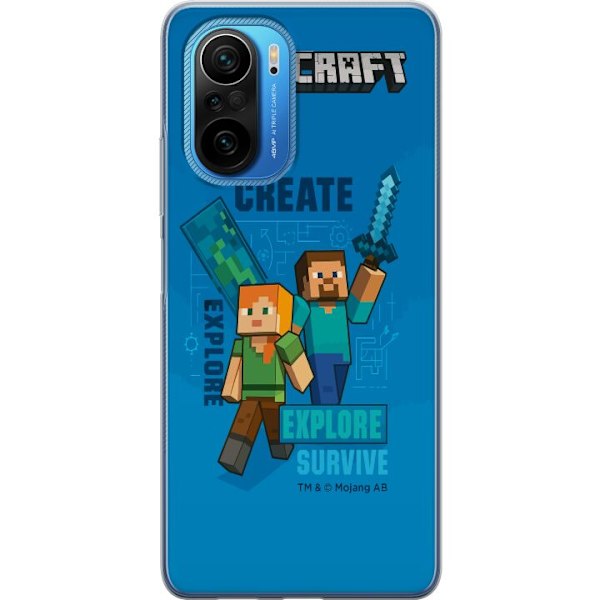 Xiaomi Poco F3 Gjennomsiktig deksel Minecraft Grotter