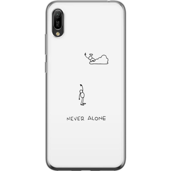 Huawei Y6 Pro (2019) Gennemsigtig cover Aldrig Alene