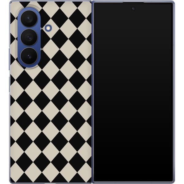 Kompatibel Mobilcover til Samsung Galaxy Z Fold7 Sorte retroromber sort
