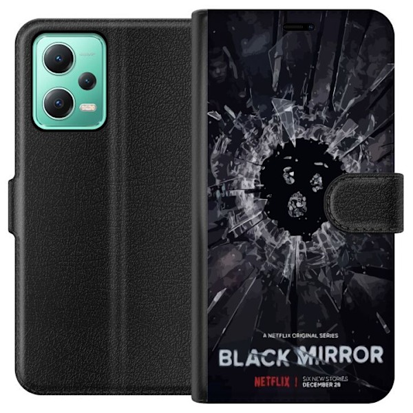 Xiaomi Redmi Note 12 Lommeboketui Black Mirror Sci-Fi Netflix