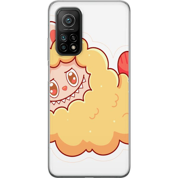 Xiaomi Mi 10T Pro 5G Genomskinligt Skal Labubu Tvättbjörn Pop Mart Figur Samlarobjekt Söt Design Populärt Motiv Art Toy Kreativ Figurserie