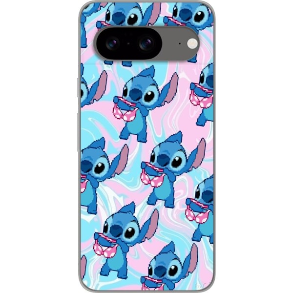 Google Pixel 8 Läpinäkyvä kuori Stitch Retro