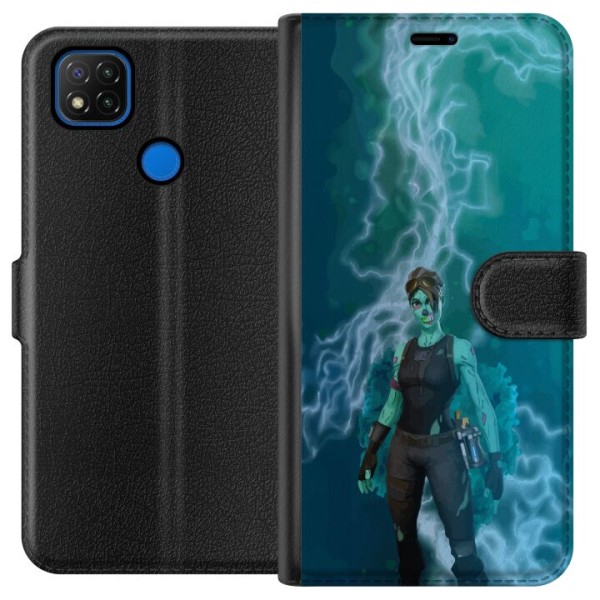 Xiaomi Redmi 9C Lommeboketui Fortnite - Ghoul Trooper