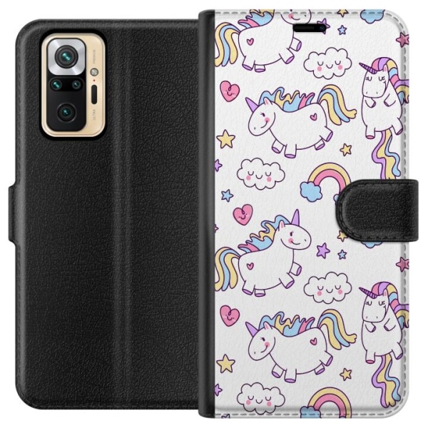 Xiaomi Redmi Note 10 Pro Plånboksfodral Unicorn Pattern