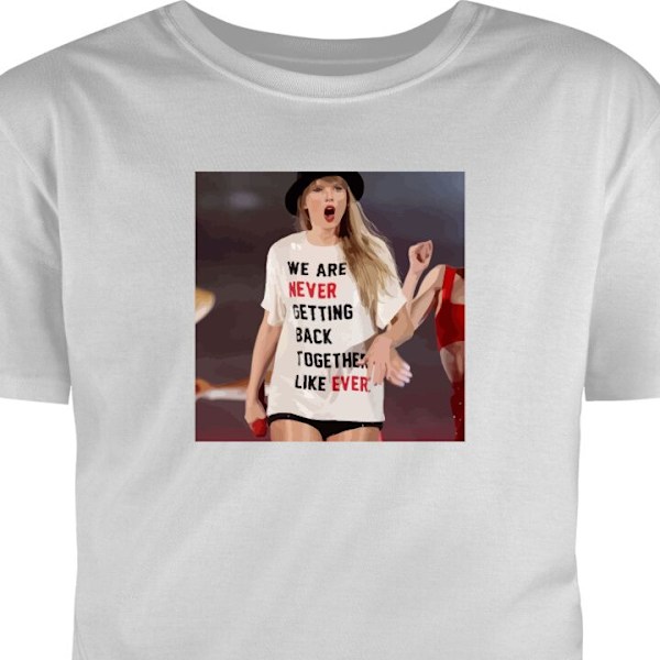 T-shirt för Vuxen | Klassisk Vuxen-T-shirt Taylor Swift - Like Ever grå L
