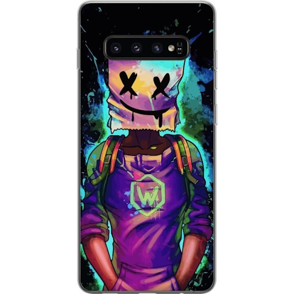 Samsung Galaxy S10 Gennemsigtig cover Fortnite Marshmello