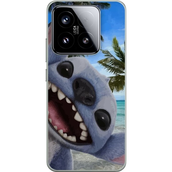 Xiaomi 15 Genomskinligt Skal Stitch mobilskal med Palmer i söt vänskapsdesign