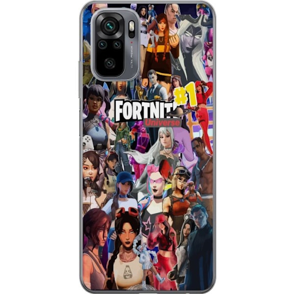 Xiaomi Redmi Note 10 Gennemsigtig cover Fortnite