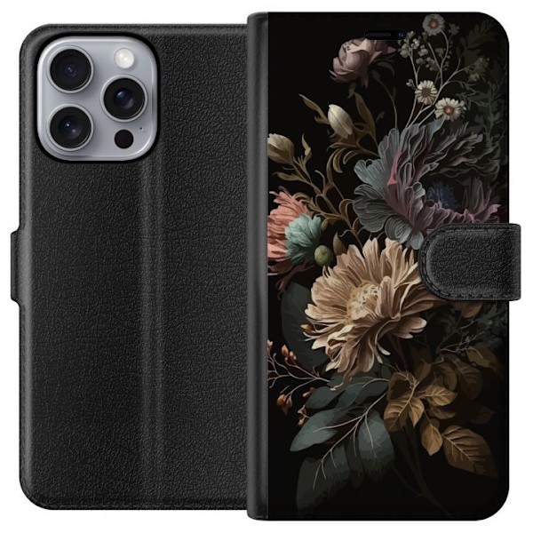 Apple iPhone 16 Pro Max Lommeboketui Blomster