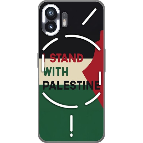Nothing Phone (2) Genomskinligt Skal Stand with Palestine – solidaritetsdesign med starkt budskap