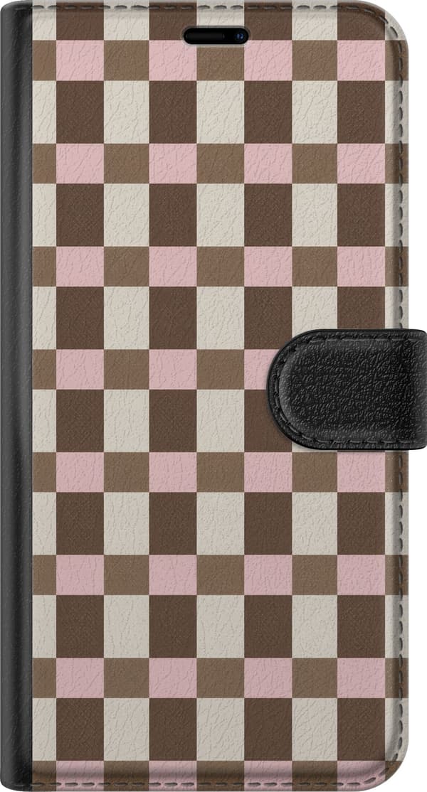 Kompatibelt Plånboksfodral till Apple iPhone 14 Pro Neapolitan Check flerfärgad
