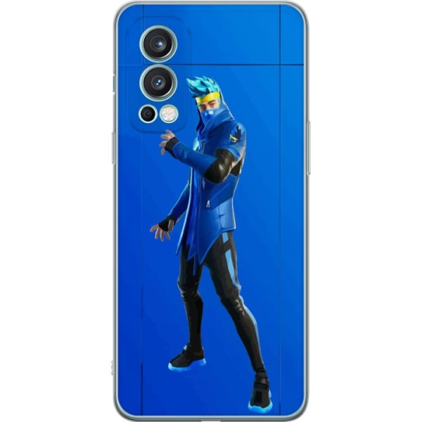 OnePlus Nord 2 5G Läpinäkyvä kuori Fortnite - Ninja Blue