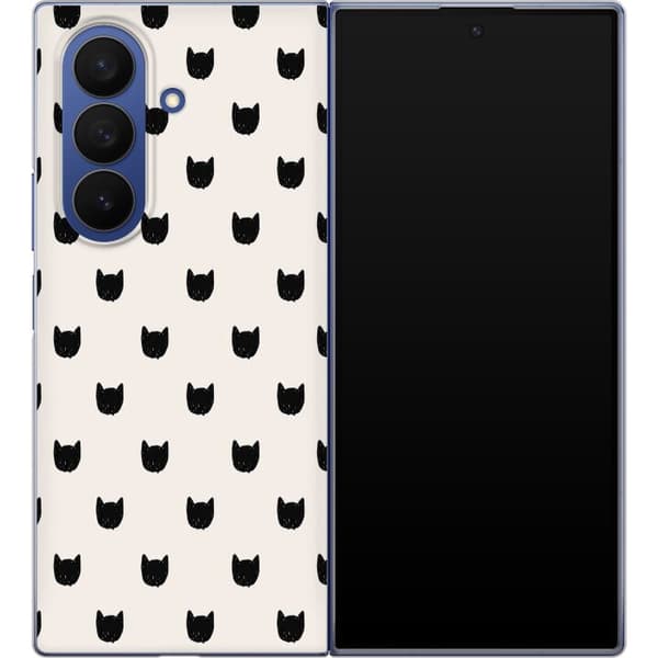 Kompatibelt Mobildeksel til Samsung Galaxy Z Fold7 Beige kattgrafikk beige