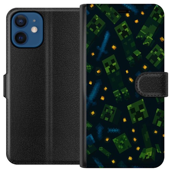Apple iPhone 12  Tegnebogsetui Minecraft Dungeons Mob