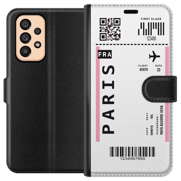 Kompatibelt Lommeboketui til Samsung Galaxy A53 5G Flybillett Paris