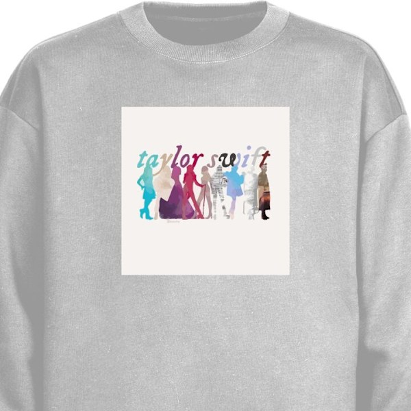 Sweatshirt for Voksen | Klassisk Collegegenser Taylor Swift grå S