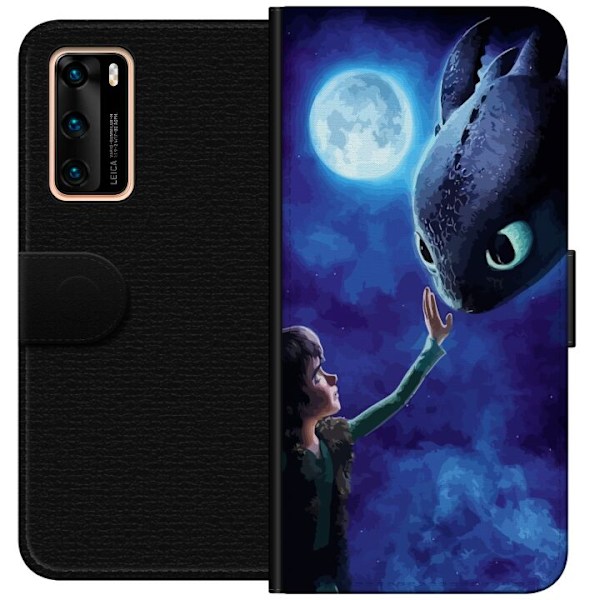 Huawei P40 Tegnebogsetui Dragetræneren