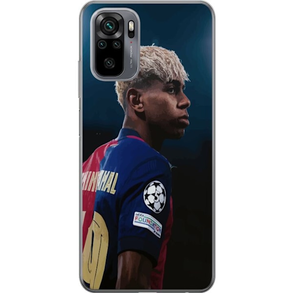 Xiaomi Redmi Note 10 Genomskinligt Skal Lamine Yamal – Barcelonas Wonderkid i Fokus
