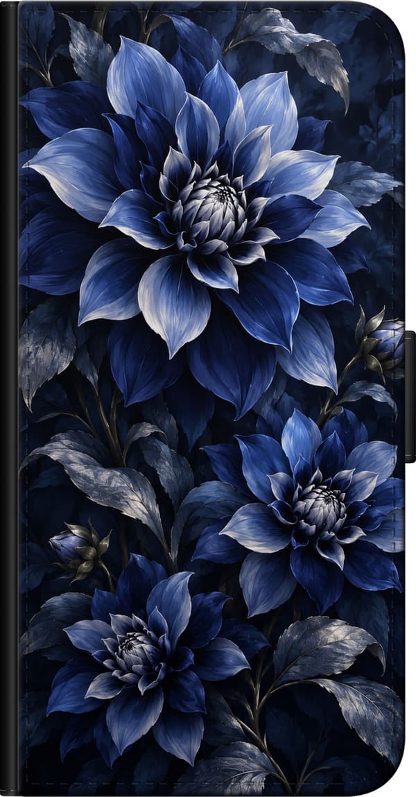 Kompatibelt Lommeboketui til OnePlus 9 Pro Blå georginer blå