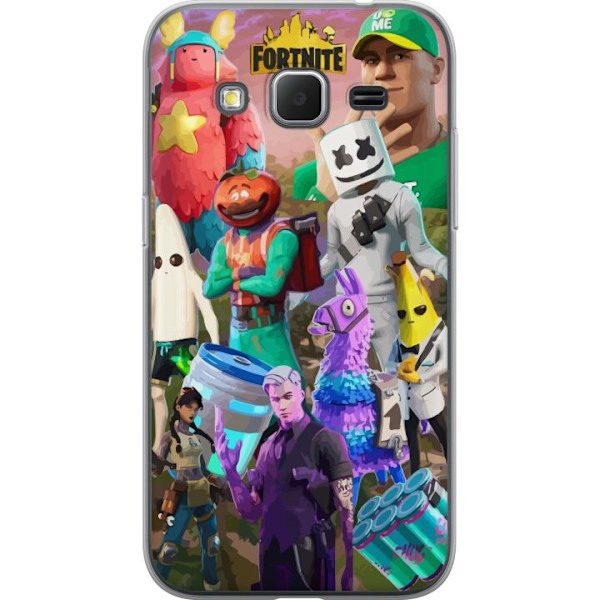 Samsung Galaxy Core Prime Läpinäkyvä kuori Fortnite