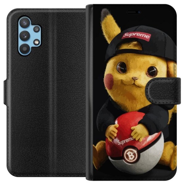 Samsung Galaxy A32 5G Lompakkokotelo Pikachu Supreme