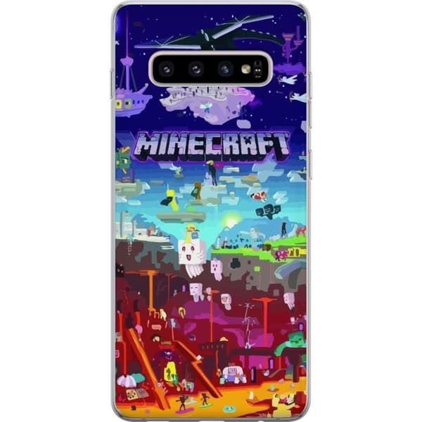 Yhteensopiva Puhelinkuori Samsung Galaxy S10+ Minecraft