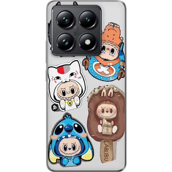Xiaomi 14T Läpinäkyvä kuori Labubu hahmokokoelma - Pop Mart