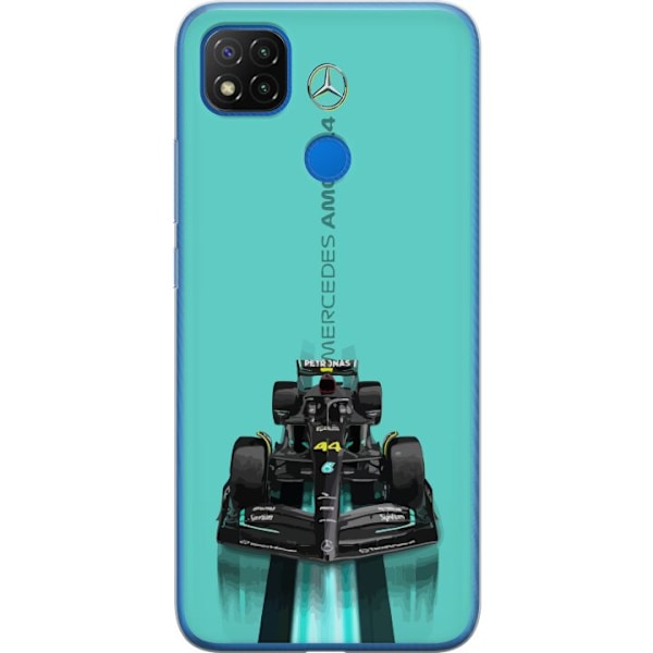 Xiaomi Redmi 9C Läpinäkyvä kuori Mercedes F1