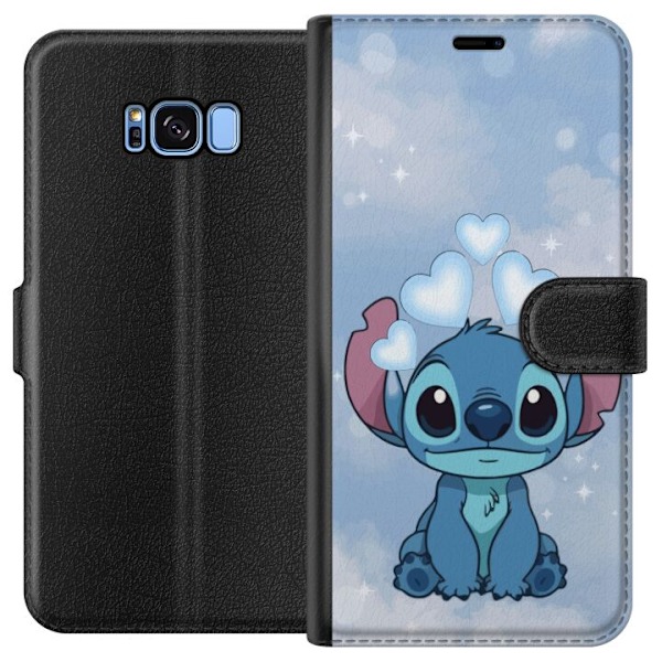 Samsung Galaxy S8 Plånboksfodral Stitch Hoppande Glädje – Rolig Design för Present
