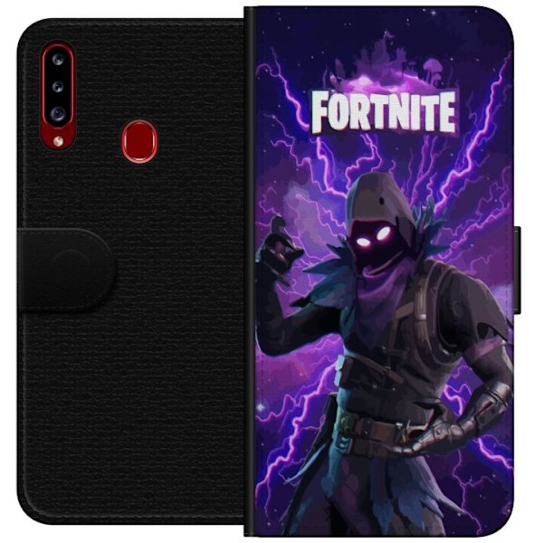Samsung Galaxy A20s Lommeboketui Fortnite Raven