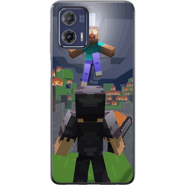 Motorola Moto G73 Gjennomsiktig deksel Minecraft