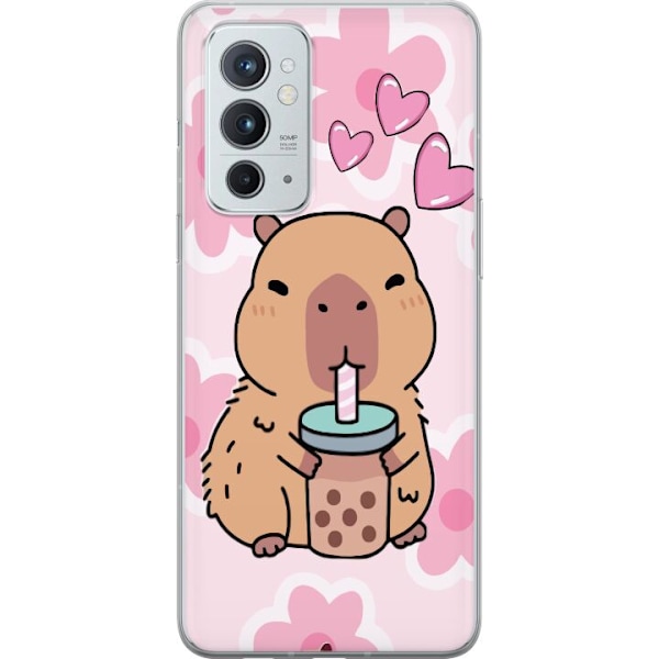 OnePlus 9RT 5G Genomskinligt Skal Kawaii Capybara Hjärtan Ani